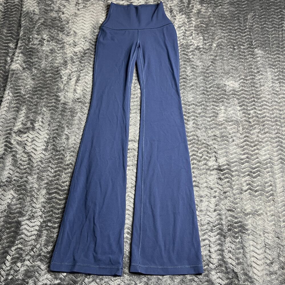 BUTTER Cheeky Infinite Hi Flare Legging Aritzia size 00 blue